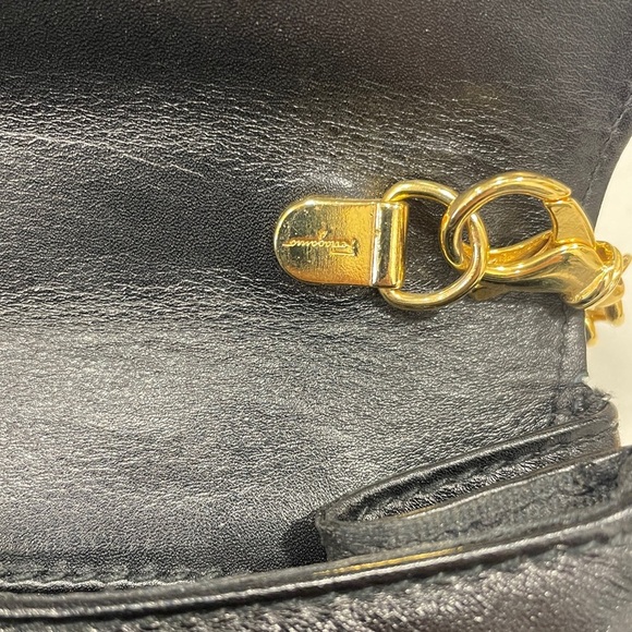 Vintage Salvatore Ferragamo Gancini Mini Chain Convertible Bag - Picture 12 of 16